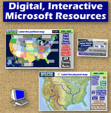 United States Map Practice Activities | Intro to US Geography | Microsoft