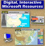 East Asia Map Practice Activities | Geography of China Japan Korea | Microsoft