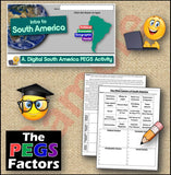 South America PEGS Factors Practice Activity and Worksheet | Google