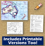 Australia Map Practice Activities | Geography of the Oceania Region | Microsoft