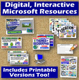 Five Themes of Geography Word Wall Posters | 5 Themes Intro Activity | Microsoft