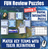 Types of Governments Puzzle Vocabulary Review Social Studies Stuff Lesson Resources
