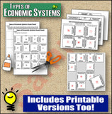 Types of Economic Systems Vocabulary Puzzles | Review Economies | Microsoft