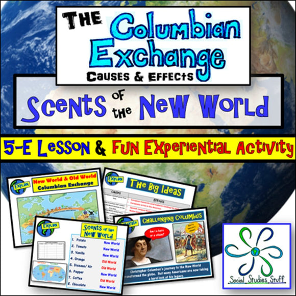 Columbian Exchange Scents of the New World Lesson Social Studies Stuff PDF & Editable Resources Columbus Day